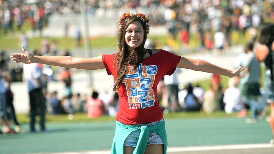 Público durante o Festival Lollapalooza 2014 no Autódromo de Interlagos, em São Paulo