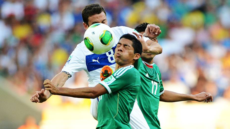 Partida entre Itália e México pela Copa das Confederações, no Maracanã