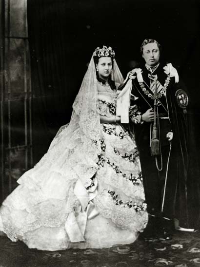 1863 - Princesa Alexandra (1844-1925) e príncipe Edward (1841-1910)