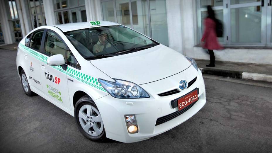 Prius, da Toyota, usado como táxi em São Paulo