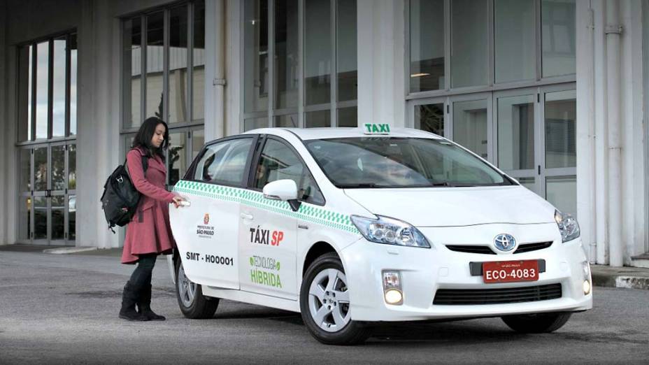 Prius, da Toyota, usado como táxi em São Paulo