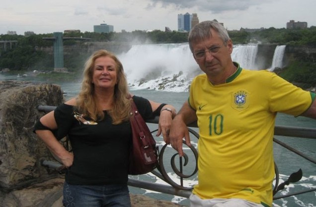 Vera Lucia Santanna Gomes em viagem ao Canadá, onde foi visitar amigos em 2008.
