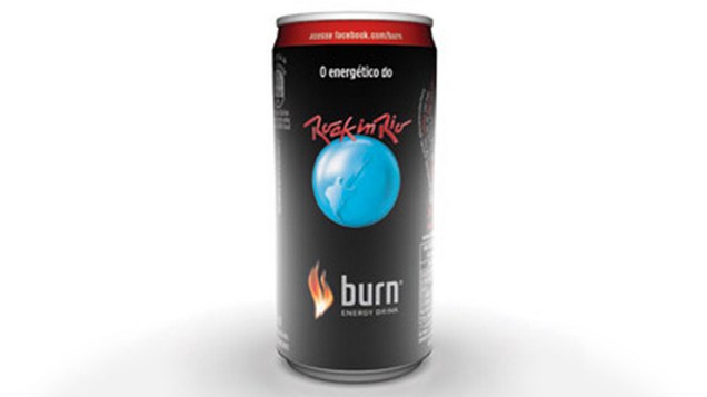 Energético Burn edição especial para o Rock in Rio 
