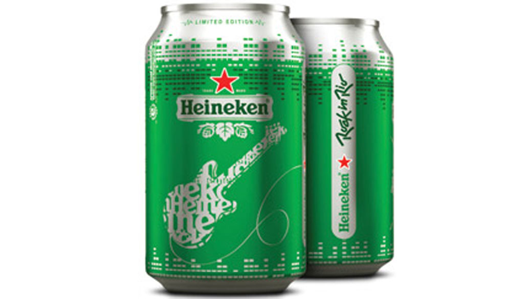 Cerveja Heineken ganha edição especial para o Rock in Rio