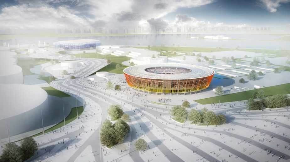 Projeto do centro de tênis para os Jogos do Rio-2016