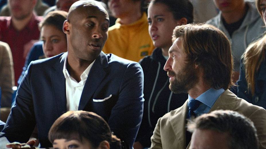 Kobe Bryant e Pirlo em anúncio da Nike para a Copa do Mundo
