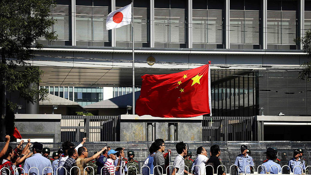 A disputa por um pequeno arquipélago provocou uma onda de protestos na China contra o Japão