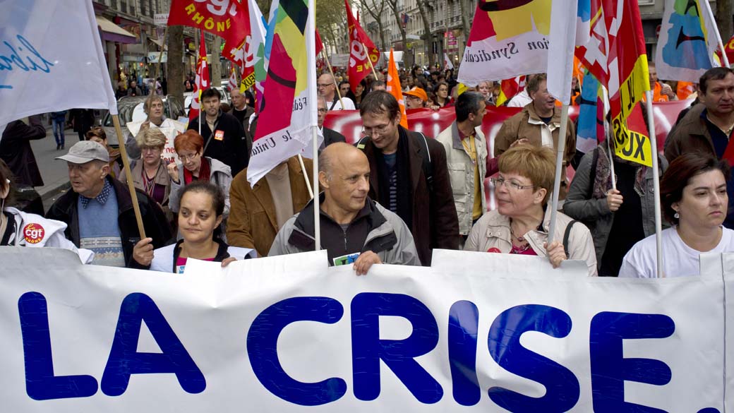 Crise econômica provocou inúmeros protestos ano passado na Espanha