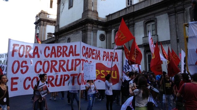 Protesto no Rio: filiados a partidos se unem a centrais sindicais no ato desta quinta (11/7)