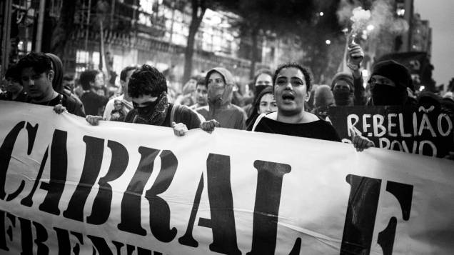 Protesto de professores no Rio de Janeiro