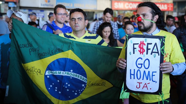 Prostestos contra a Copa em Brasília