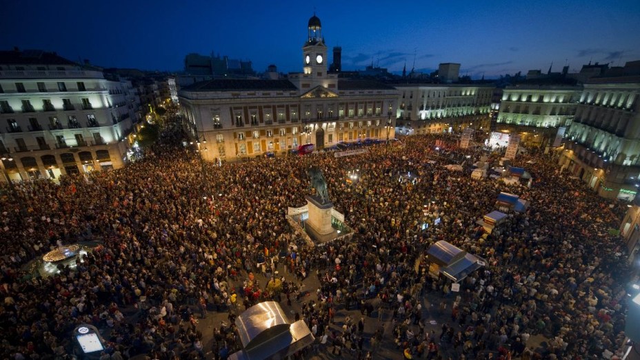 Protestos contra reforma trabalhistas na Espanha