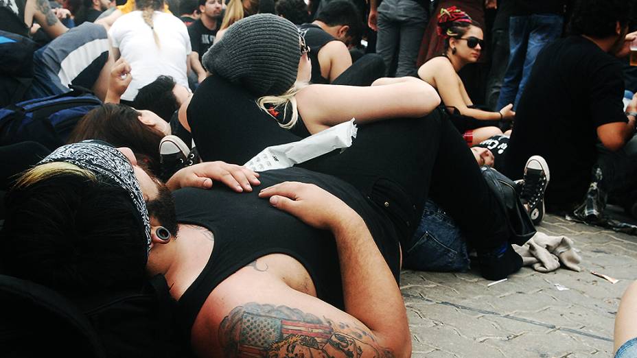 Fãs durante o quarto dia do Rock in Rio 2013