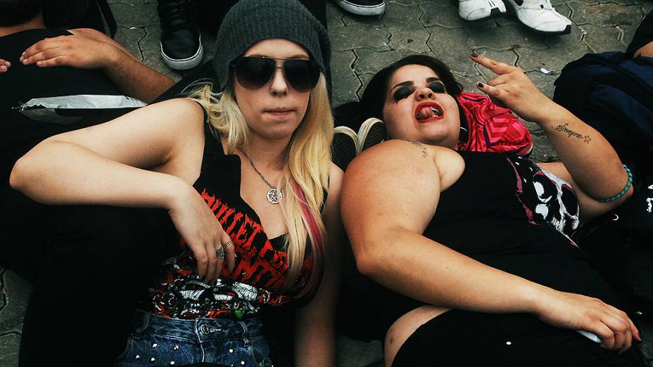 Fãs durante o quarto dia do Rock in Rio 2013