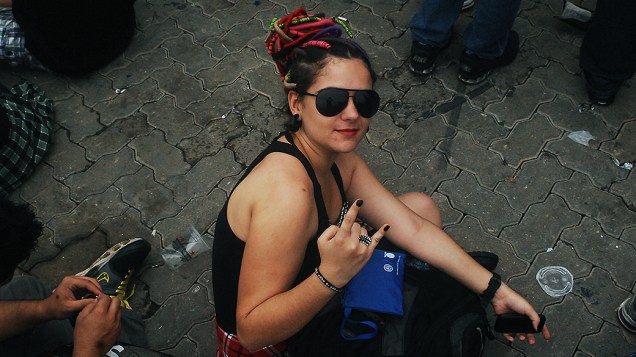 Fãs durante o quarto dia do Rock in Rio 2013