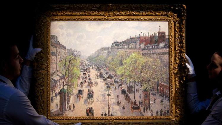 Quadro 'Boulevar Montmartre, Primavera' do pintor Camille Pissarro