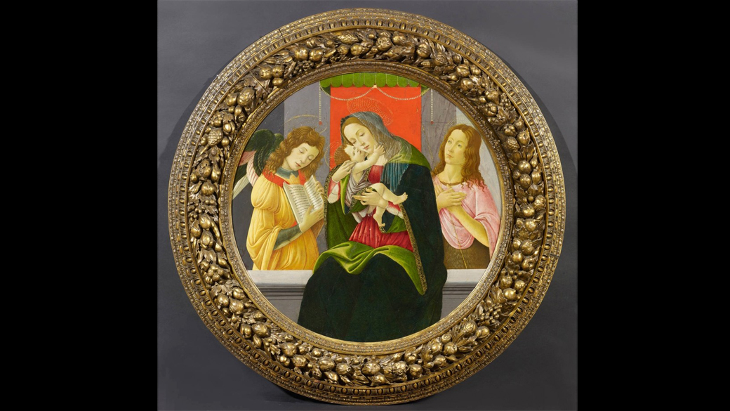 Quadro de Nossa Senhora do artista renascentista Sandro Botticelli