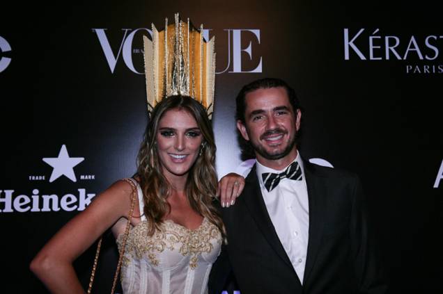 Rafa Brites e Felipe Andreoli no Baile da Vogue