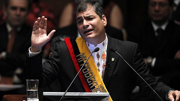 O atual presidente, Rafael Correa, não tem um grande adversário para as próximas eleições, segundo Hurtado