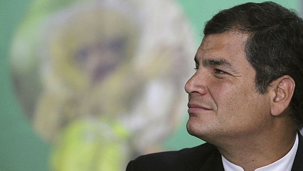 O presidente do Equador, Rafael Correa