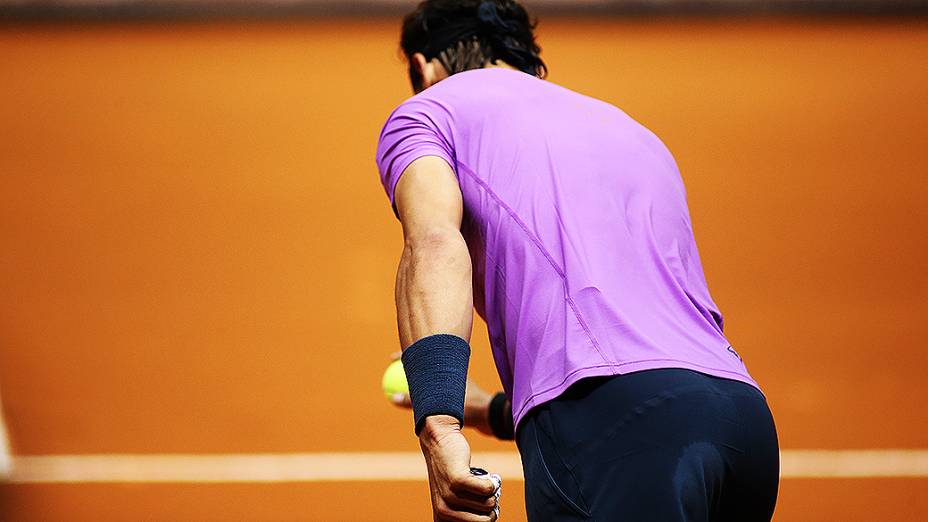 Rafael Nadal voltou a jogar o torneio de simples do Brasil Open 2013, no Ginásio do Ibirapuera, em São Paulo