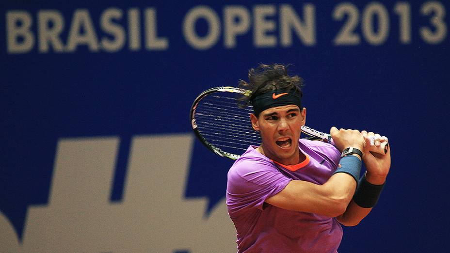 O espanhol Rafael Nadal é o grande destaque do torneio, em São Paulo