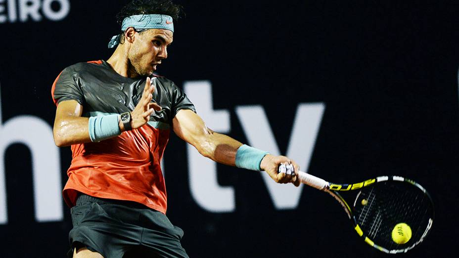 Nadal durante o Rio Open 2014, no Rio de Janeiro