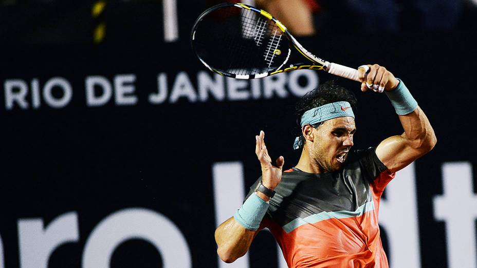 Nadal durante o Rio Open 2014, no Rio de Janeiro