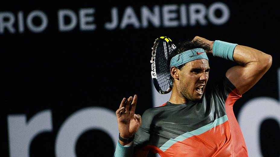 Nadal durante o Rio Open 2014, no Rio de Janeiro