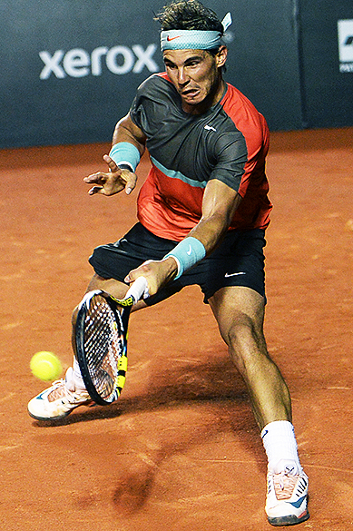 Nadal durante o Rio Open 2014, no Rio de Janeiro