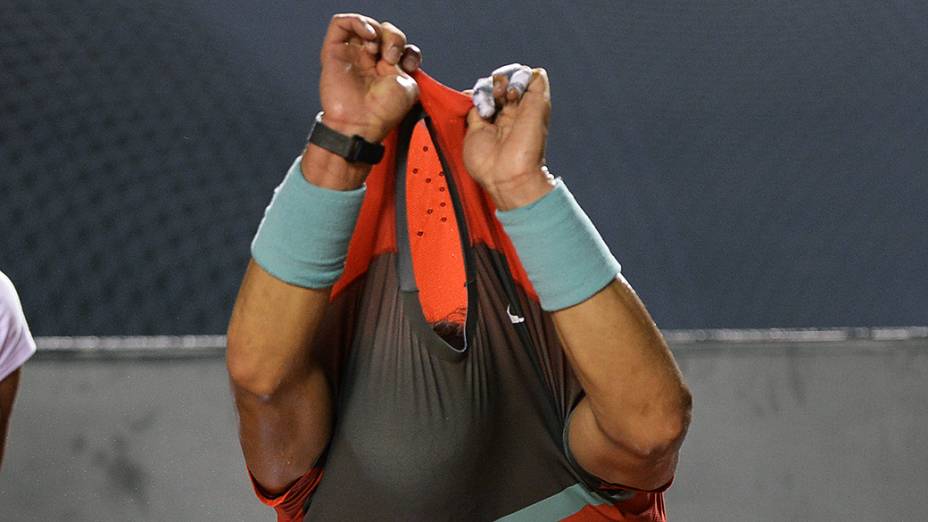 O tenista Rafael Nadal no Rio Open 2014, no Rio de Janeiro