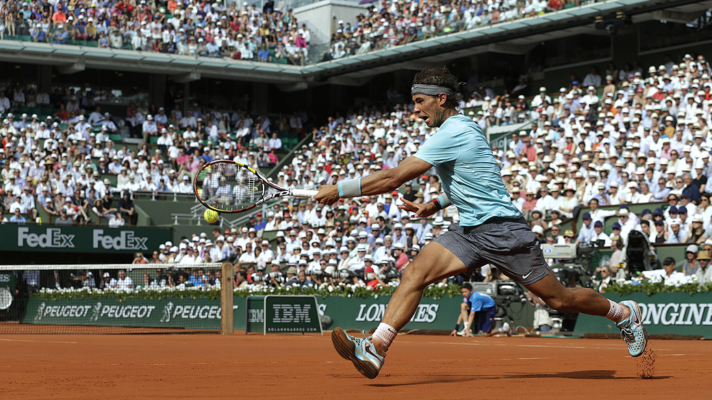 Na final de Roland Garros em 2014, Rafael Nadal e Novak Djokovic se enfrentaram e o espanhol consquistou o título