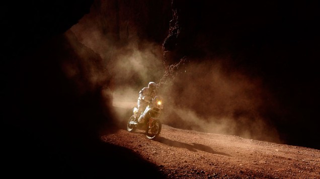 Jacek Czachor, motociclista polonês durante o percurso da terceira fase do rali Dakar 2011