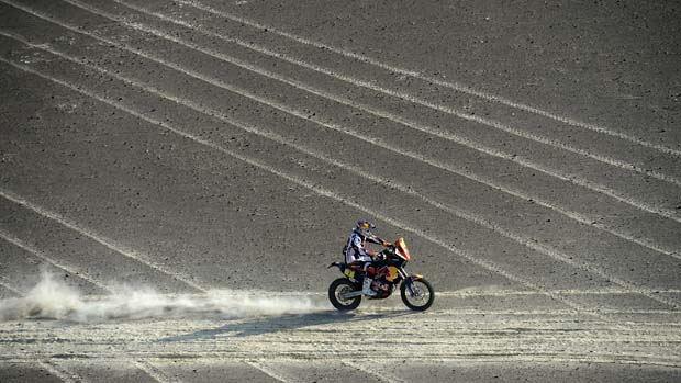 O piloto francês Cyril Despres durante o rali Dacar 2013