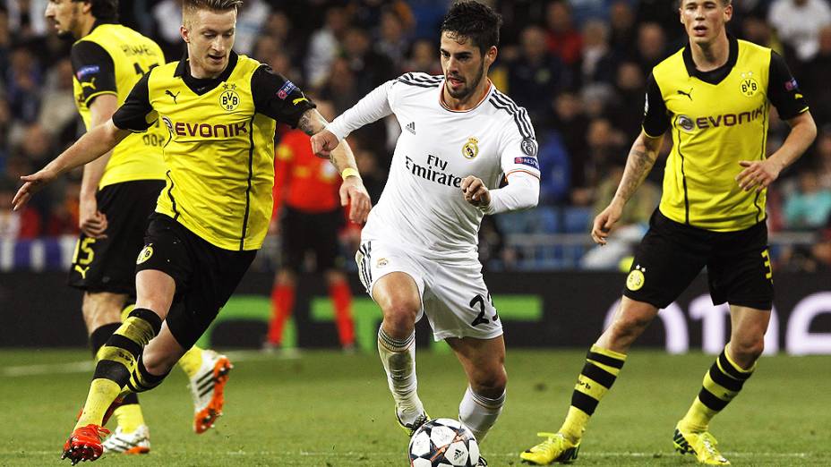 Jogo desta quarta-feira foi no Santiago Bernabéu, na Espanha