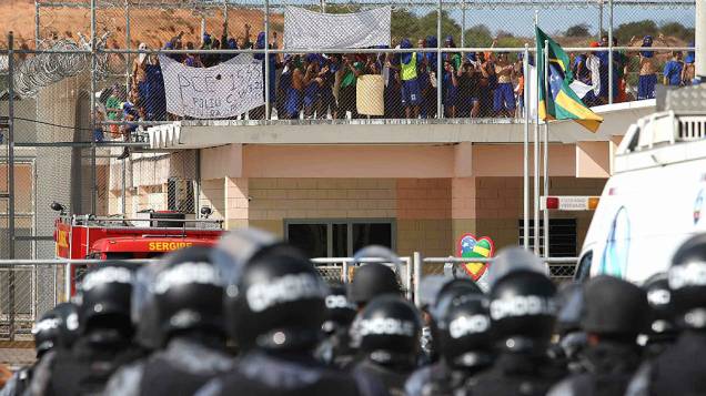 Cerca de 470 detentos participam de uma rebelião no Complexo Penitenciário Advogado Jacinto Filho, na cidade de Aracaju