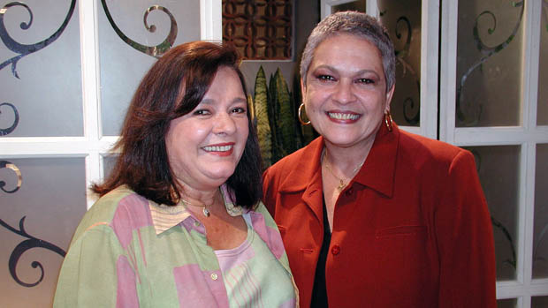 Bete Mendes e Regina Dourado na novela Seus Olhos