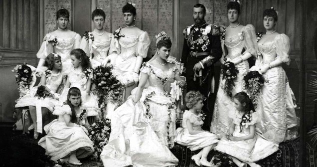 1893 - Rei George V (1865 - 1936) e princesa Mary (1867 - 1953)