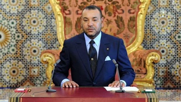 O rei Mohamed VI, do Marrocos