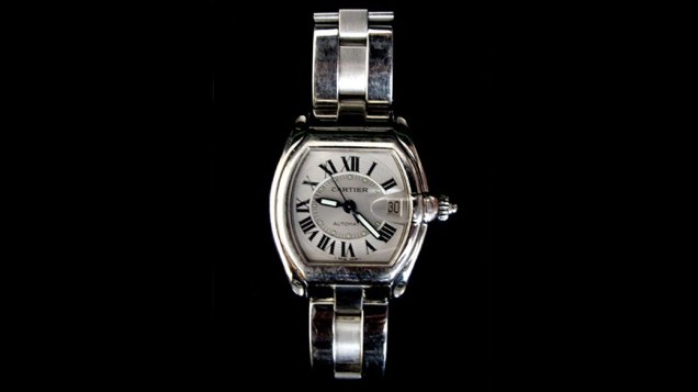 Relógio da marca Cartier, presente do apresentador Faustão a Clodovil Hernandes