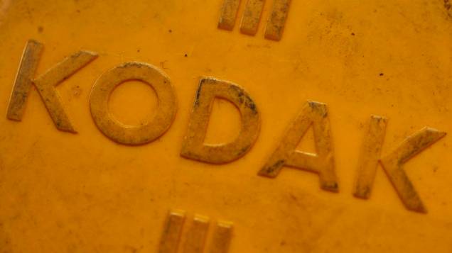 Caixa de filtros da Kodak em loja de Londres
