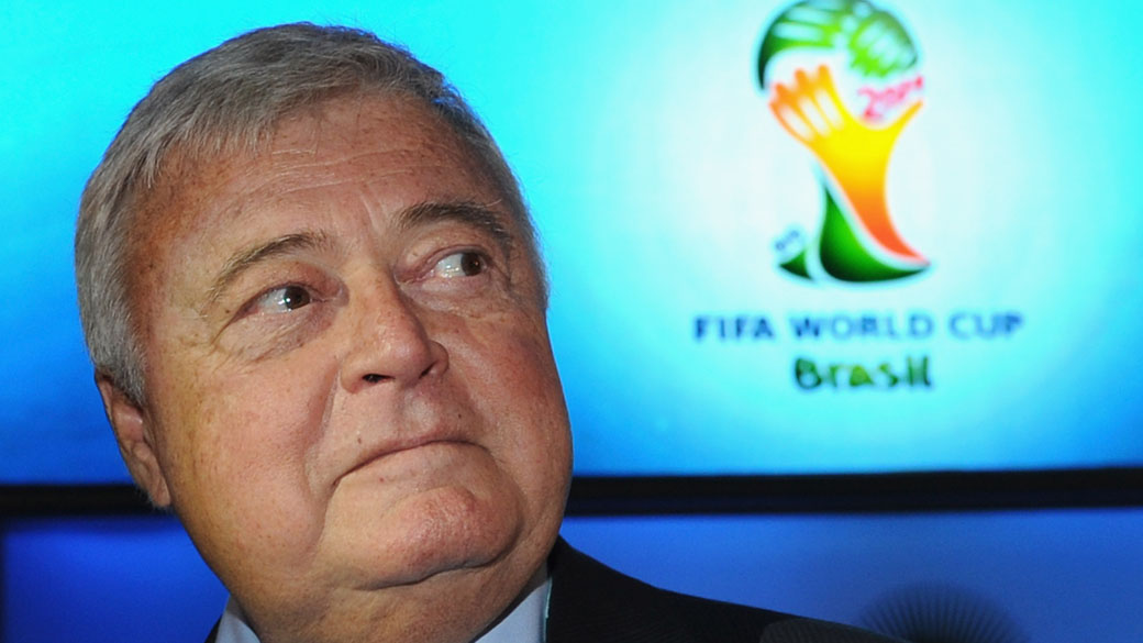 Ex-presidente da CBF, Ricardo Teixeira durante sorteio dos grupos da Copa do Mundo de 2014