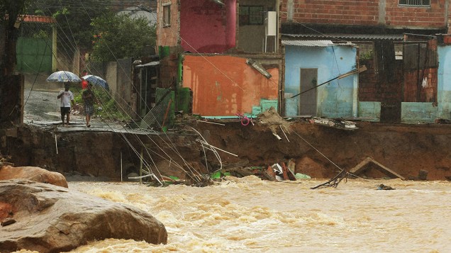 Chuvas em Xerém no bairro Café Torrado, no Rio de Janeiro