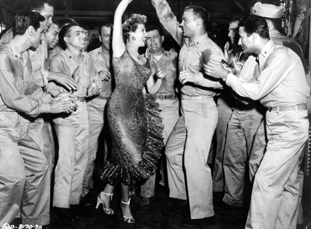 A atriz Rita Hayworth no filme Miss Sadie Thompson, 1953