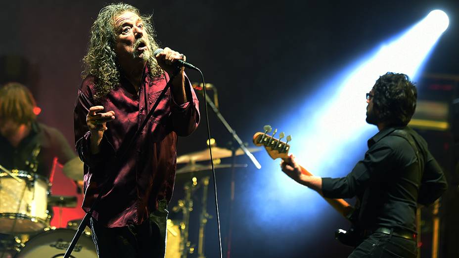 Robert Plant, um dos maiores vocalista do rock, durante o Festival Lollapalooza 2015, no Autódromo de Interlagos, em São Paulo