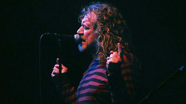 Robert Plant, ex-vocalista do Led Zeppelin, faz show em São Paulo, no Espaço das Américas, em 22/10/2012