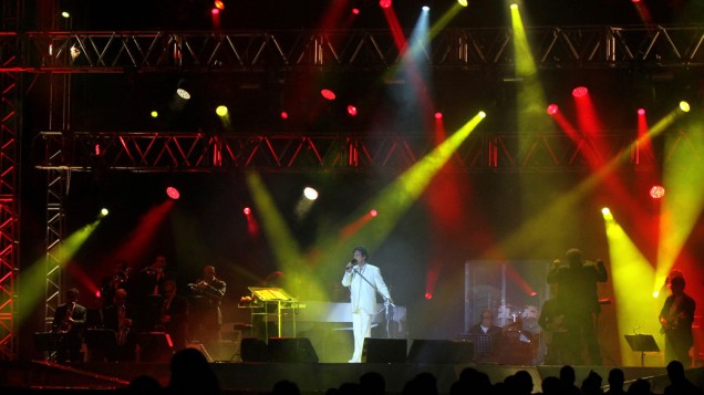 Roberto Carlos no show em comemoração do seu aniversário de 71 anos, no Maracanãzinho, Rio de janeiro Roberto Carlos no show em comemoração do seu aniversário de 71 anos, no Maracanãzinho, Rio de janeiro