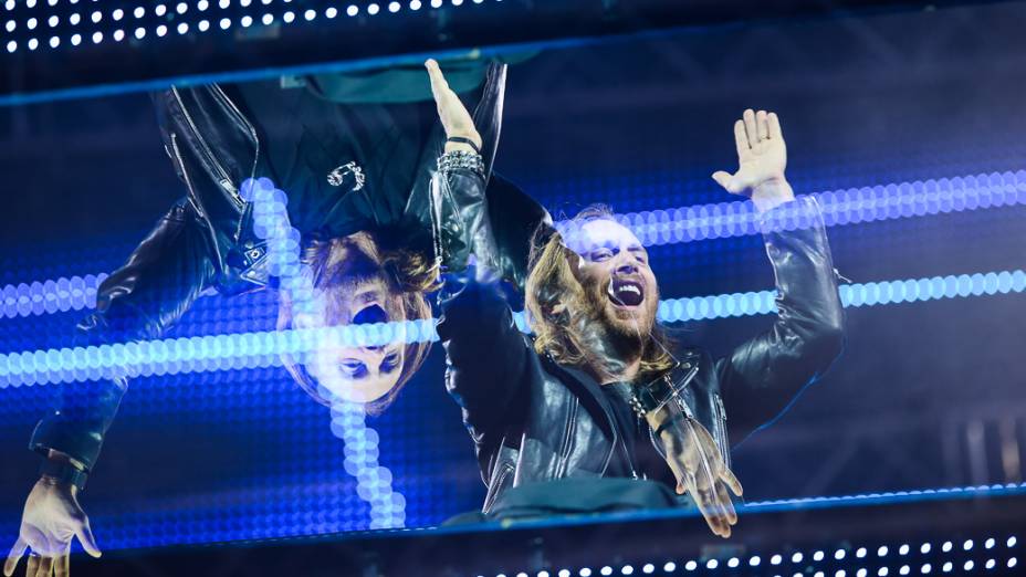 DJ David Guetta se apresenta no palco Mundo, durante a 1ª noite do Rock in Rio 2013