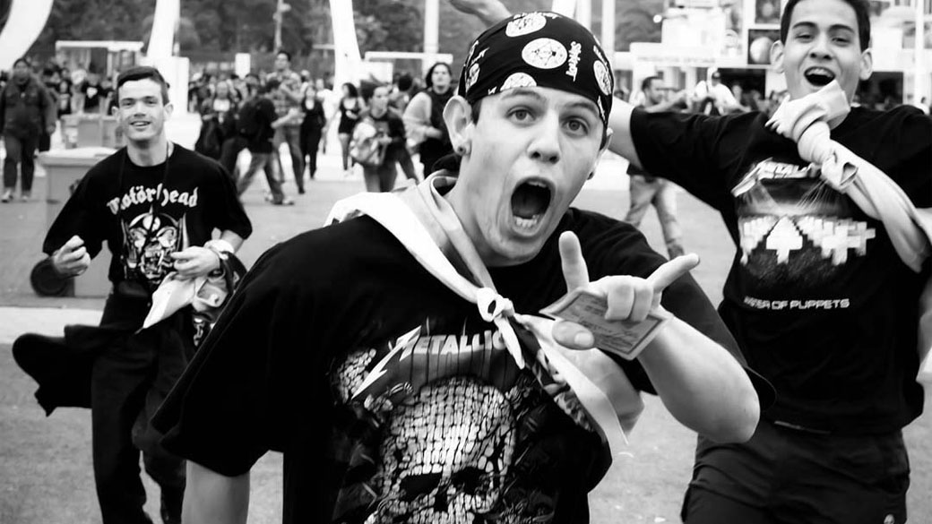 Fãs da banda Metallica chegam para o terceiro dia de Rock in Rio - 25/09/2011