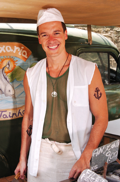 Rodrigo Faro na novela "O Profeta", da Rede Globo, em 2006